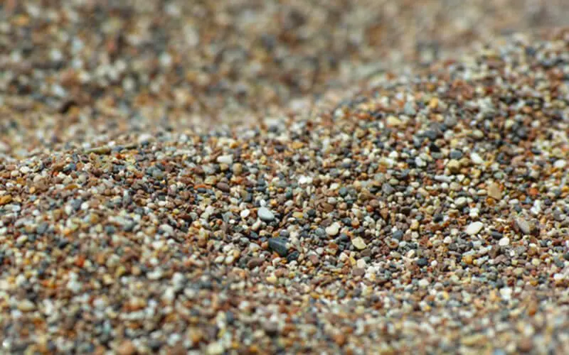 Arena natural para construcción