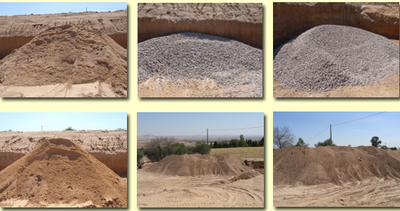 Ripio natural para construcción