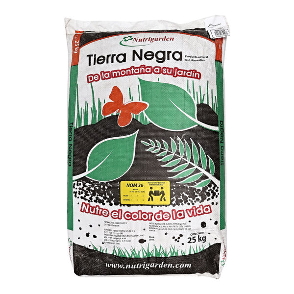 Tierra negra de páramo en sacos de 25kg